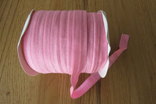Load image into Gallery viewer, Geranium Pink 50 yard/ 45m roll of Fold over elastic 15mm