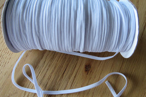 9.8m White 5mm Elastic- facemasks, sewing, crafts 1m