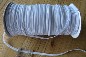 9.8m White 5mm Elastic- facemasks, sewing, crafts 1m