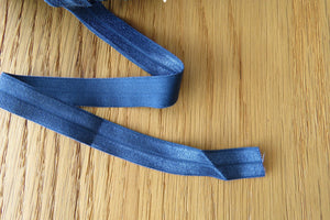 1m Navy blue 15mm fold over elastic foldover foe
